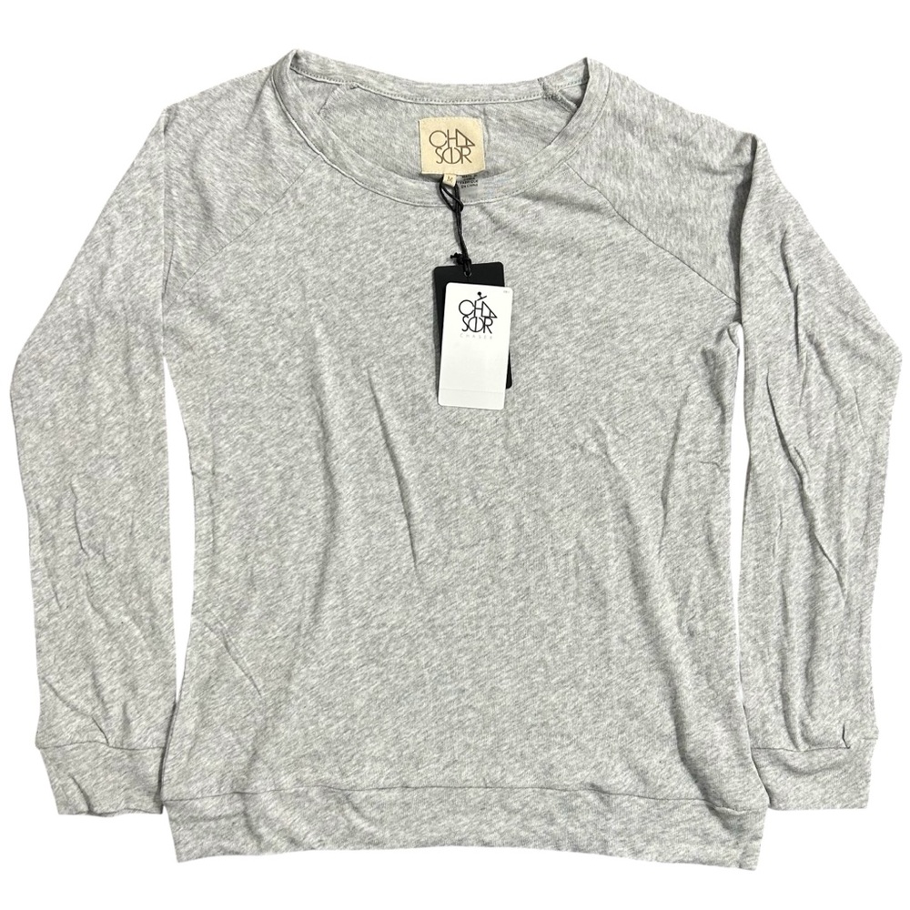 Chaser Gray Long Sleeve Raglan Tee - Picture 1 of 1